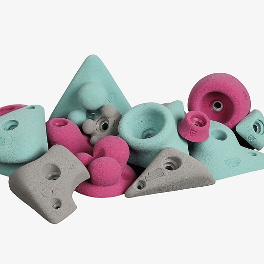 Climbing holds made of environment-friendly material